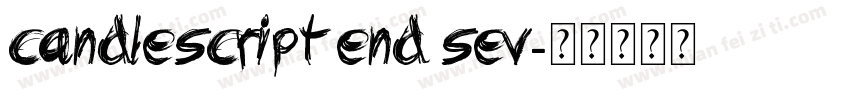 Candlescript End Sev字体转换